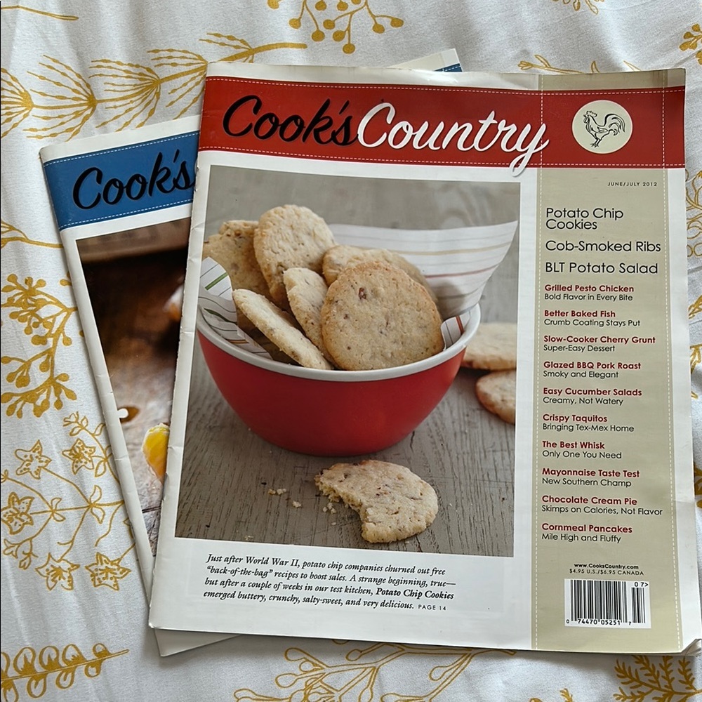 Cook’s Country Magazine Set - From the America’s Test Kitchen! Set of two